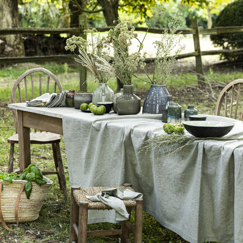 Nappe Cham­bray Sauge Alexandre Turpault