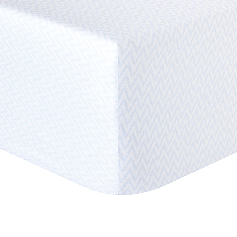 Drap housse Calme Bleu Anne de Solène