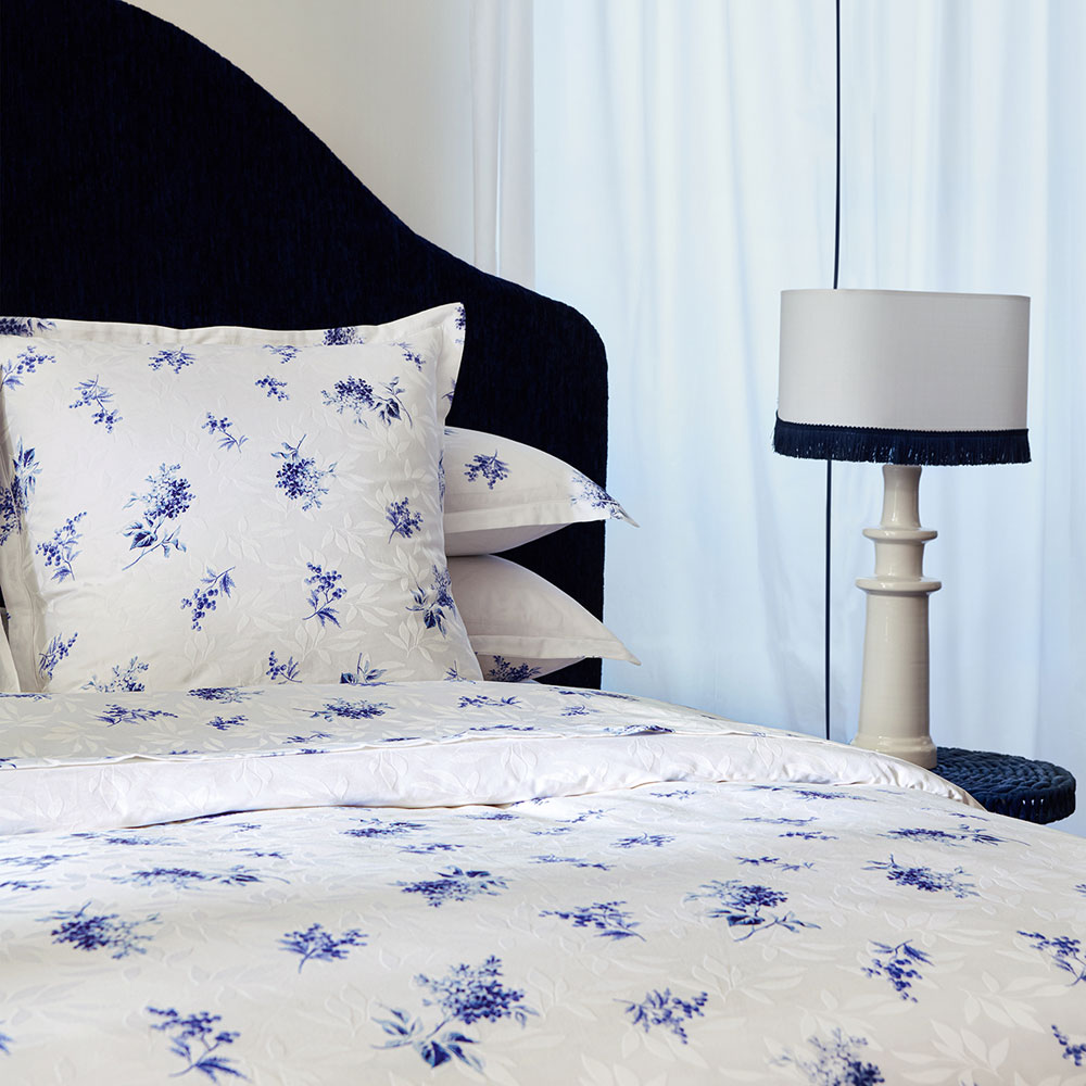 Drap housse Cristal Bleu Anne de Solène