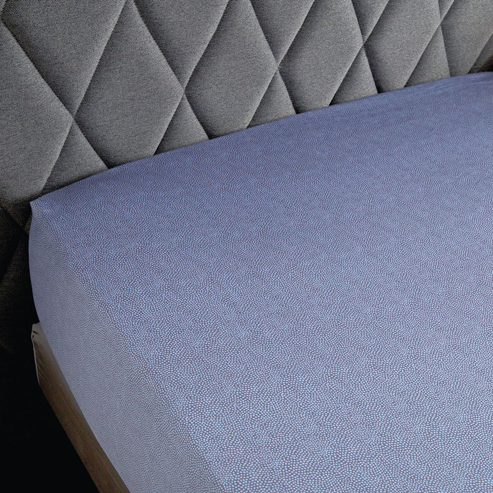 Drap housse Imaginaire Bleu Nuit Anne de Solène