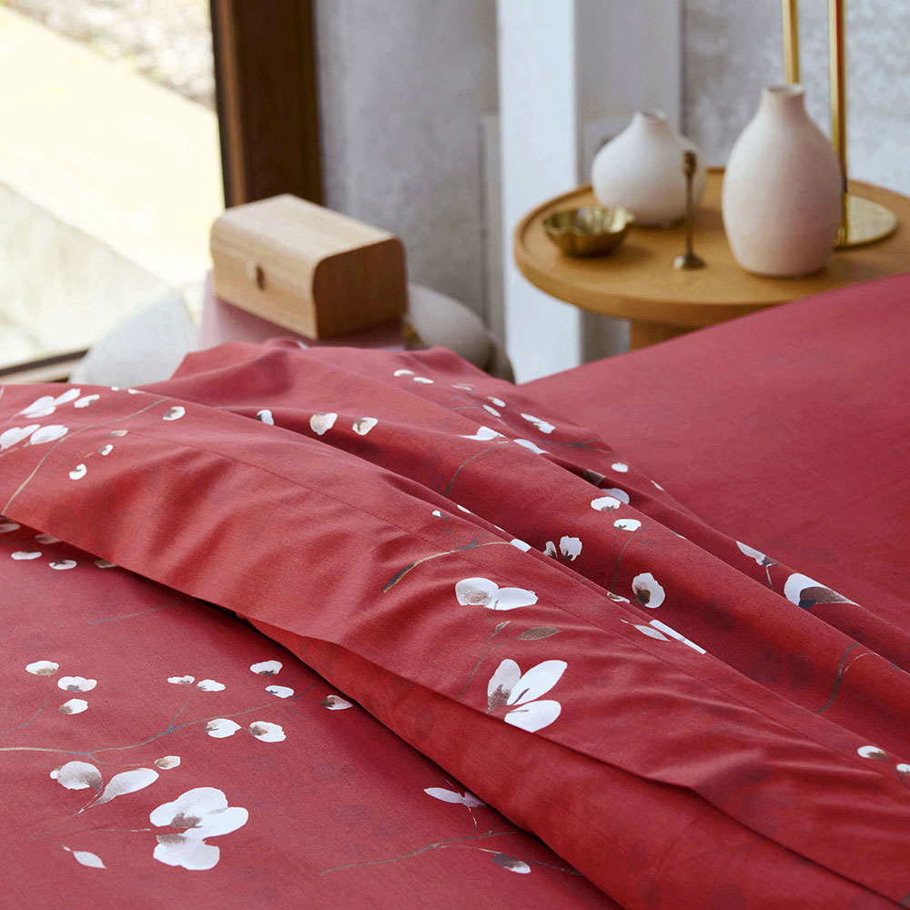 Drap housse Minimaliste Terracotta Anne de Solène