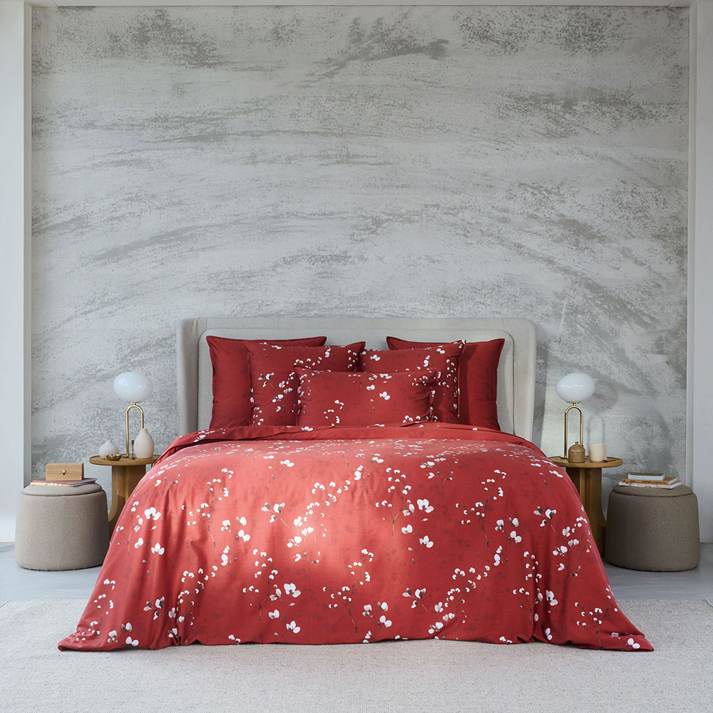 Drap housse Minimaliste Terracotta Anne de Solène