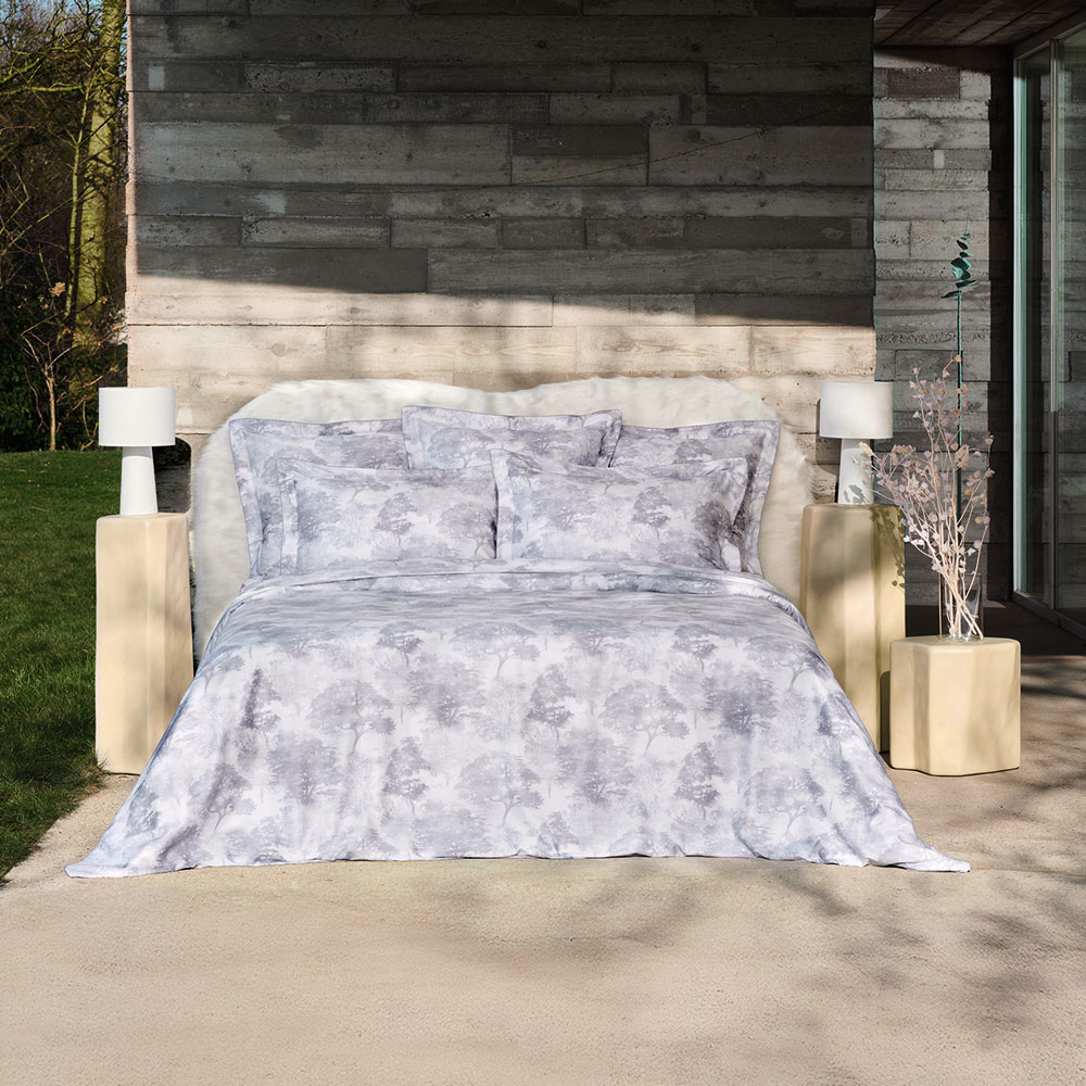 Drap housse Silence Gris Clair Anne de Solène