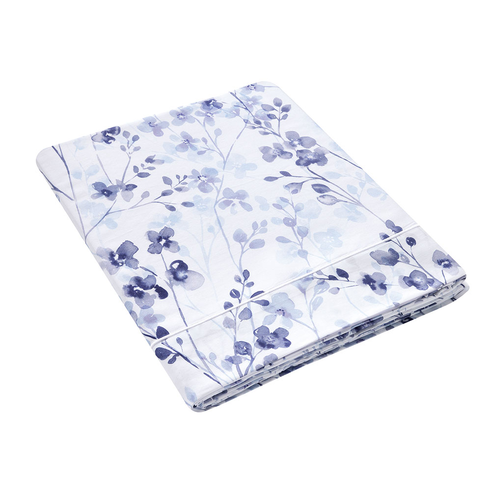 Drap plat Calme Bleu Anne de Solène