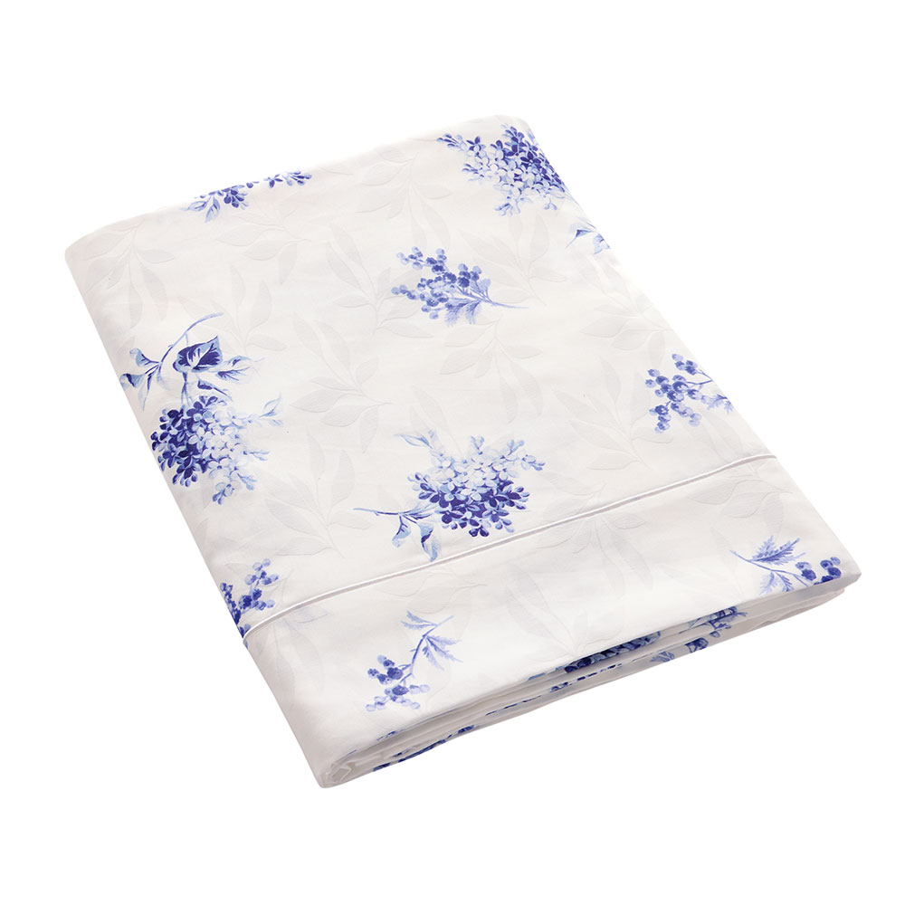 Drap plat Cris­tal Bleu Anne de Solène