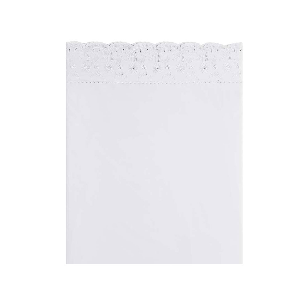 Drap plat Héri­tage Blanc Anne de Solène