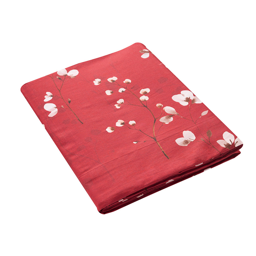 Drap plat Mini­ma­liste Terra­cotta Anne de Solène