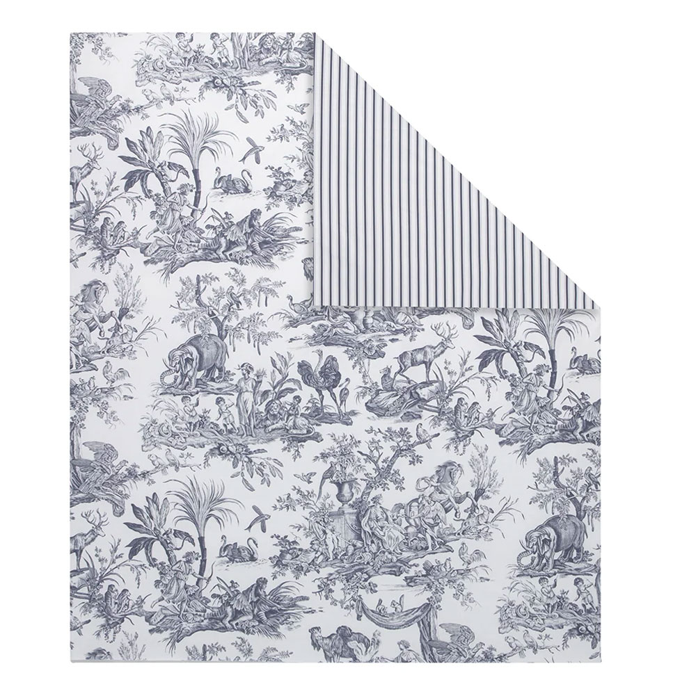 Housse de couette 4 Continents Blanc/Bleu Anne de Solène