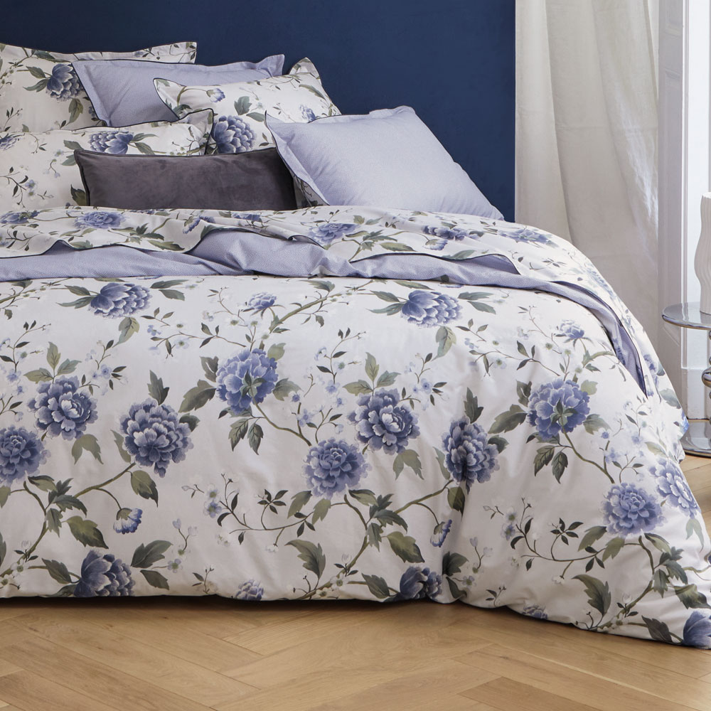 Housse de couette Amboise Bleu Anne de Solène