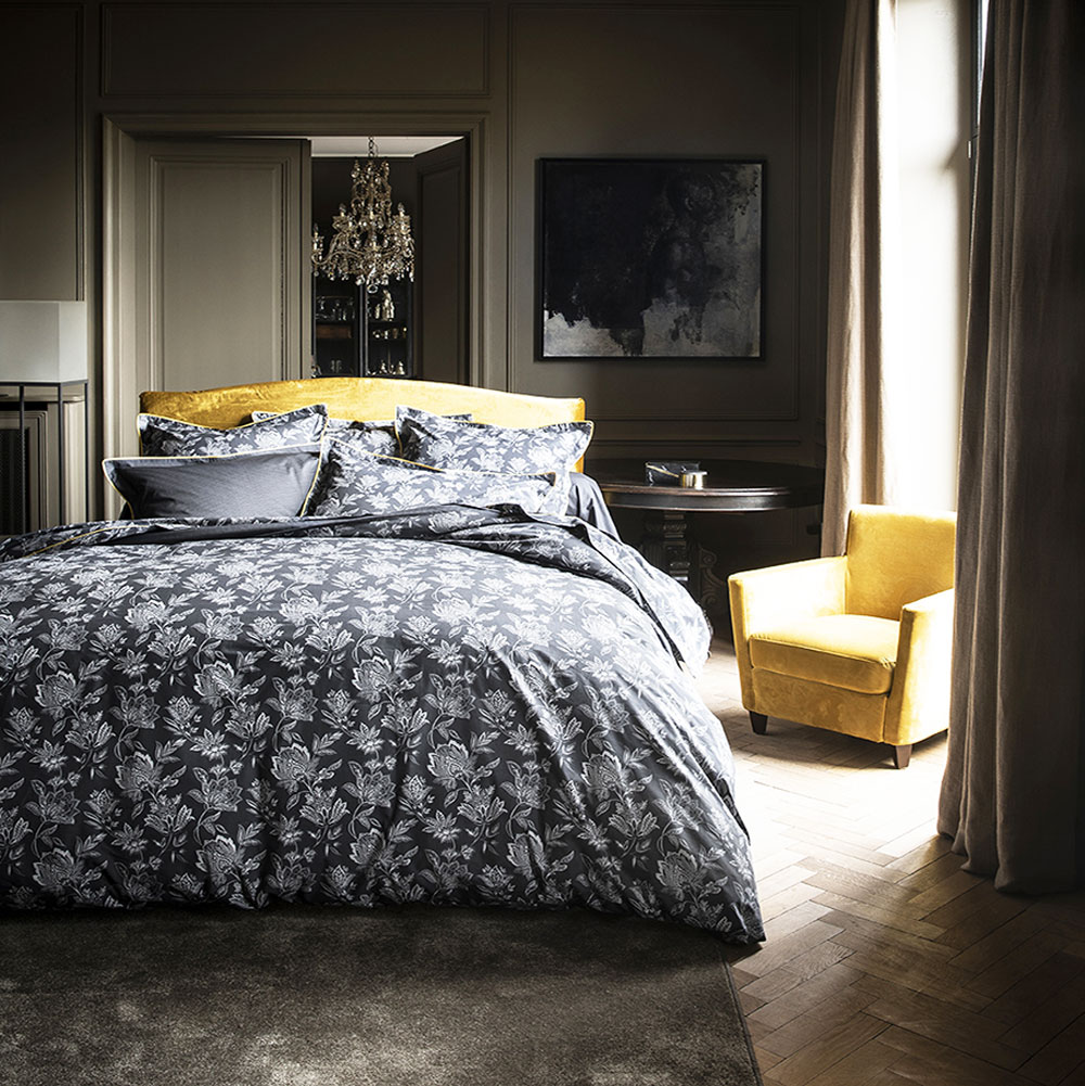 Housse de couette Byzantine Gris Anne de Solène