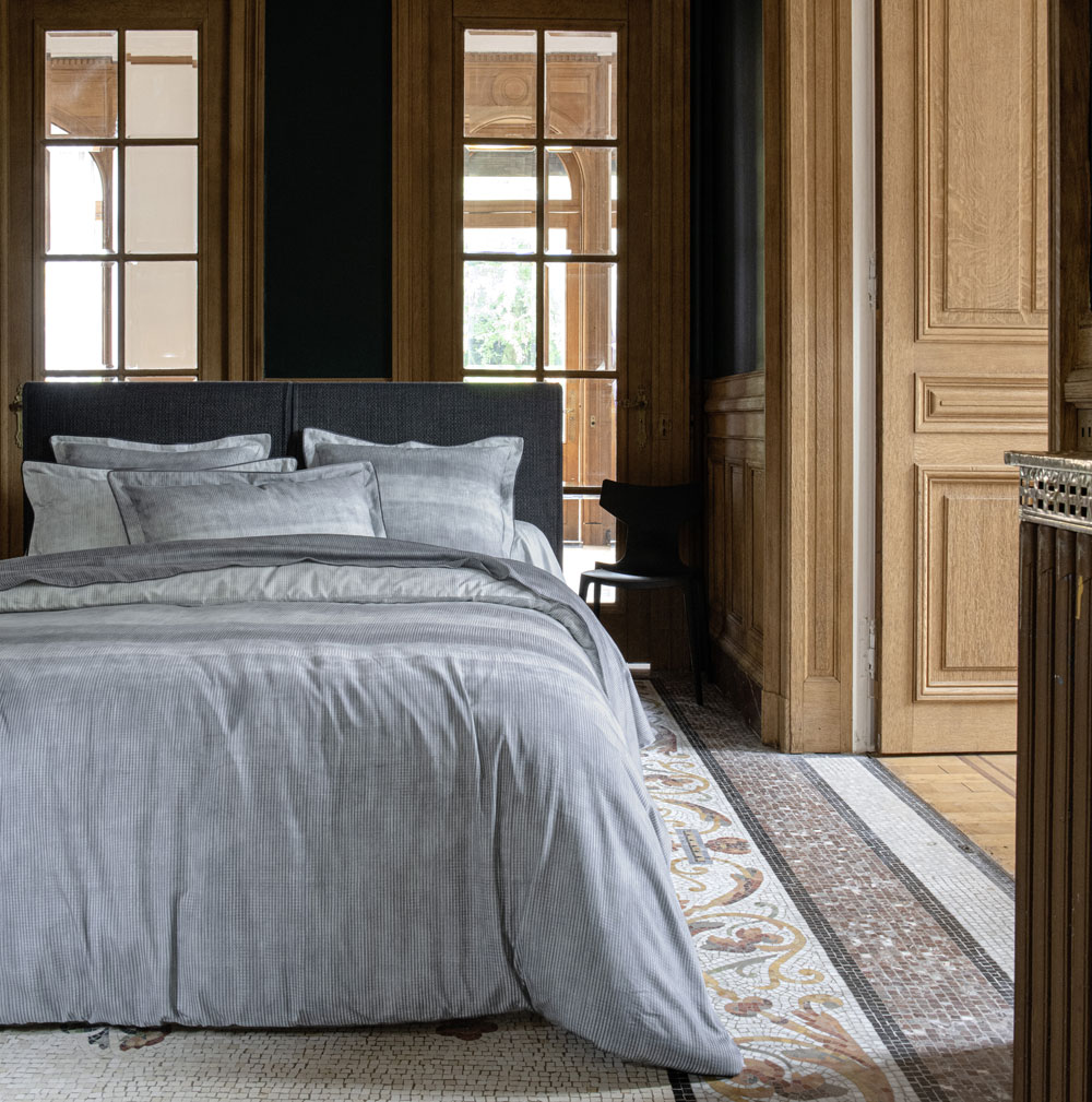 Housse de couette Collection Gris Anne de Solène