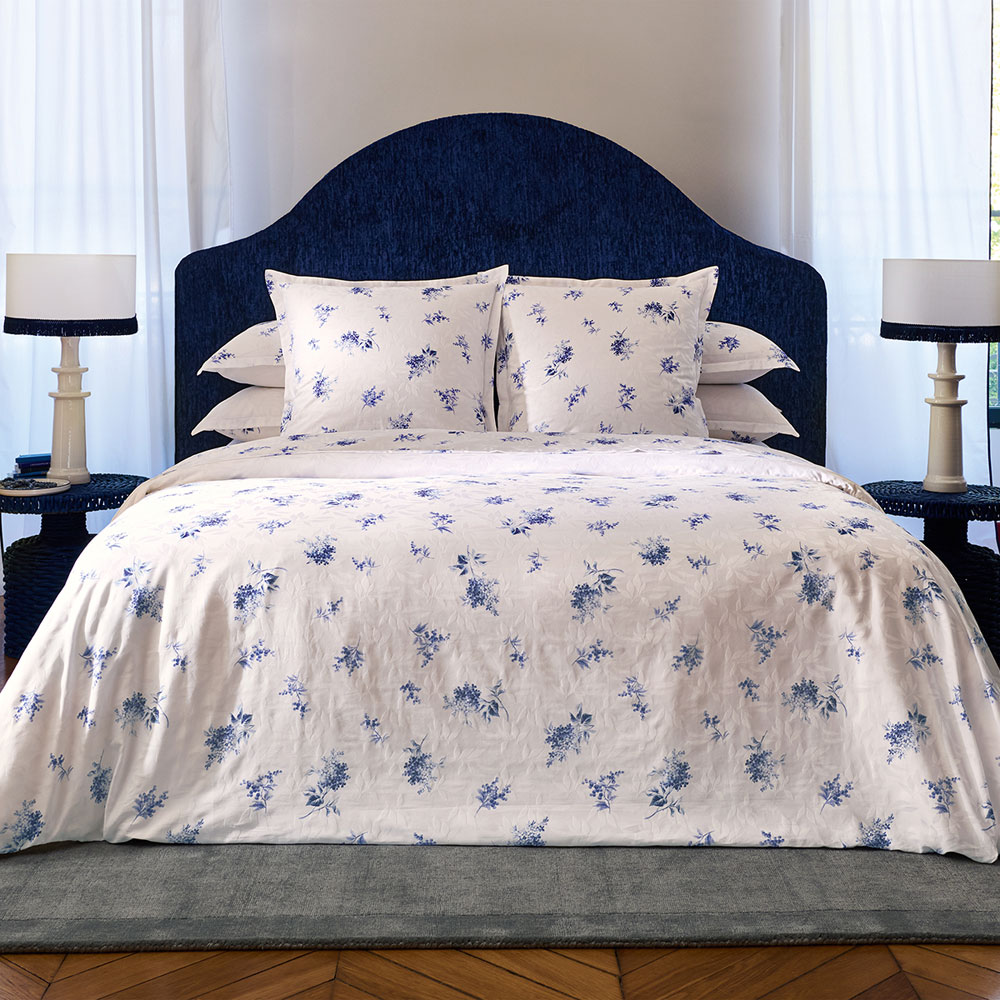 Housse de couette Cris­tal Bleu Anne de Solène