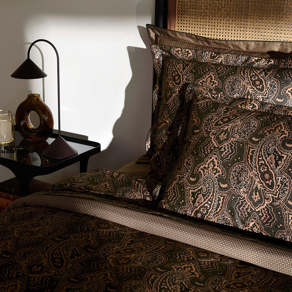 Housse de couette Esthète Vert Anne de Solène