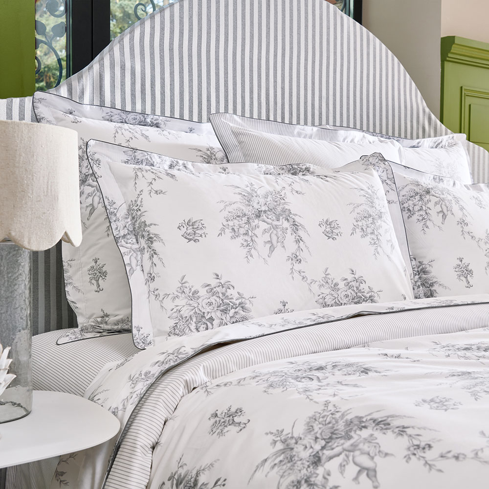 Housse de couette Evanescence Ardoise Anne de Solène