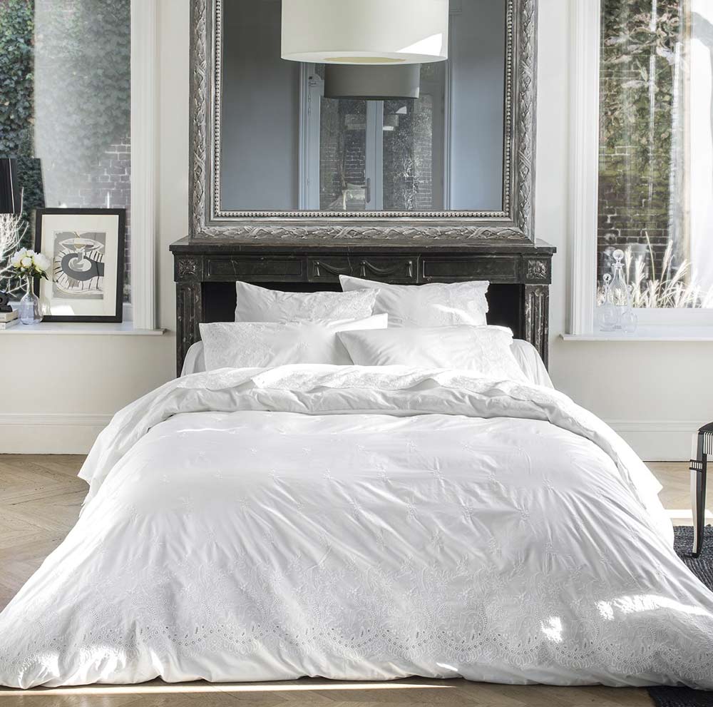 Housse de couette Héritage Blanc Anne de Solène
