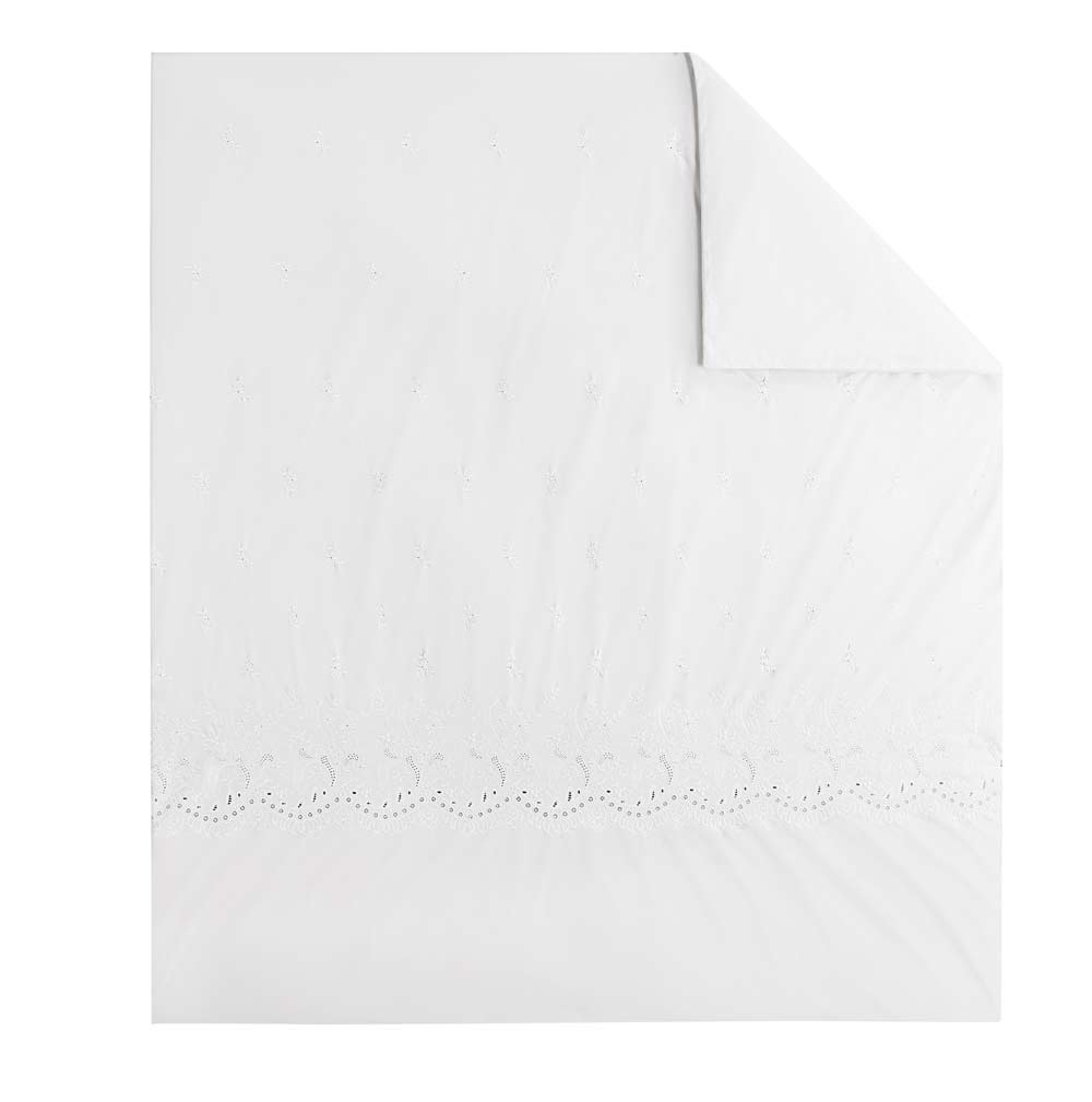 Housse de couette Héritage Blanc Anne de Solène