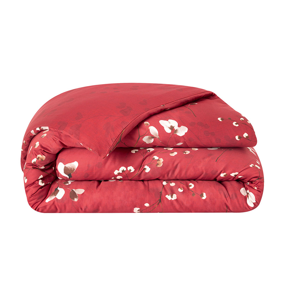 Housse de couette Minimaliste Terracotta Anne de Solène
