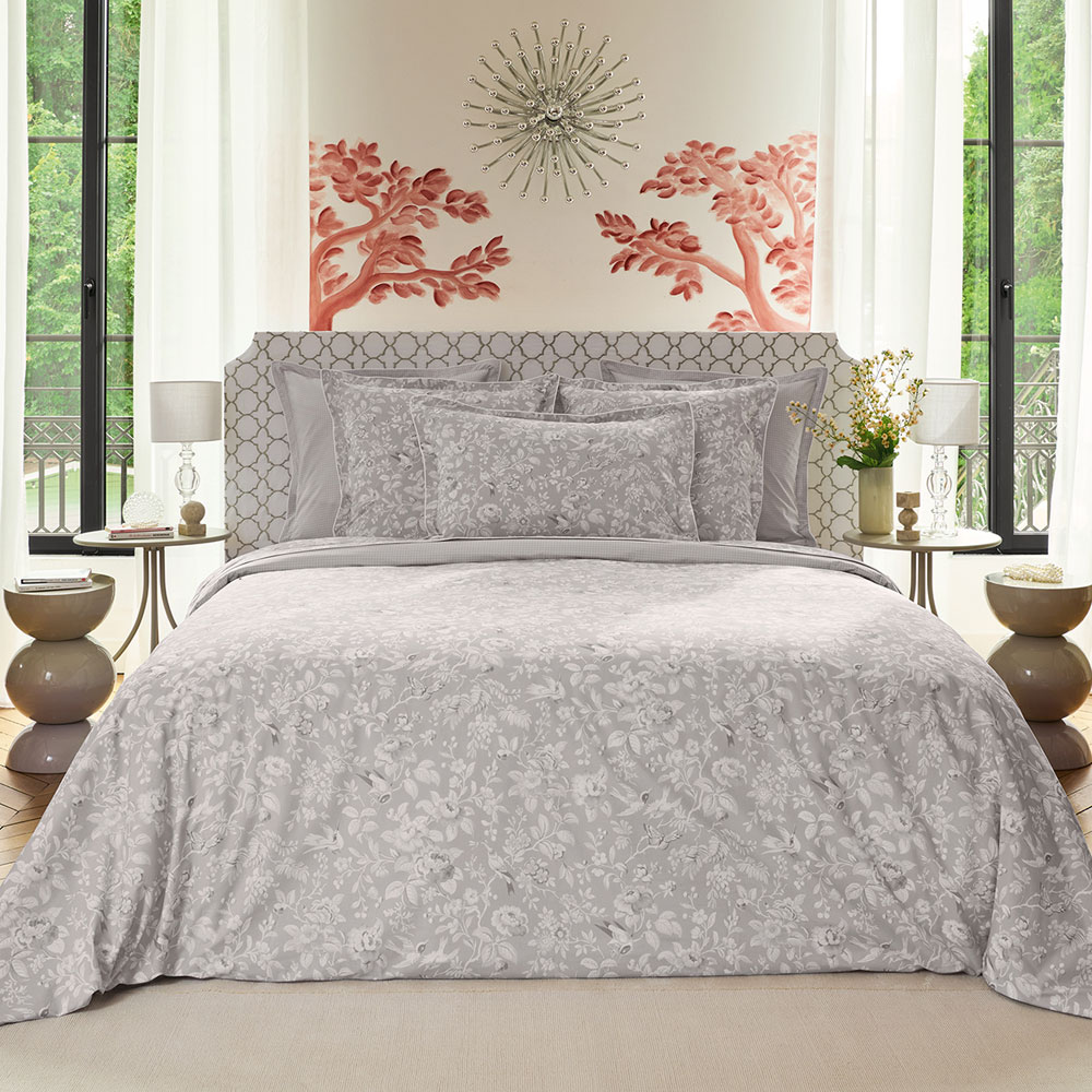 Housse de couette Perle Taupe Anne de Solène