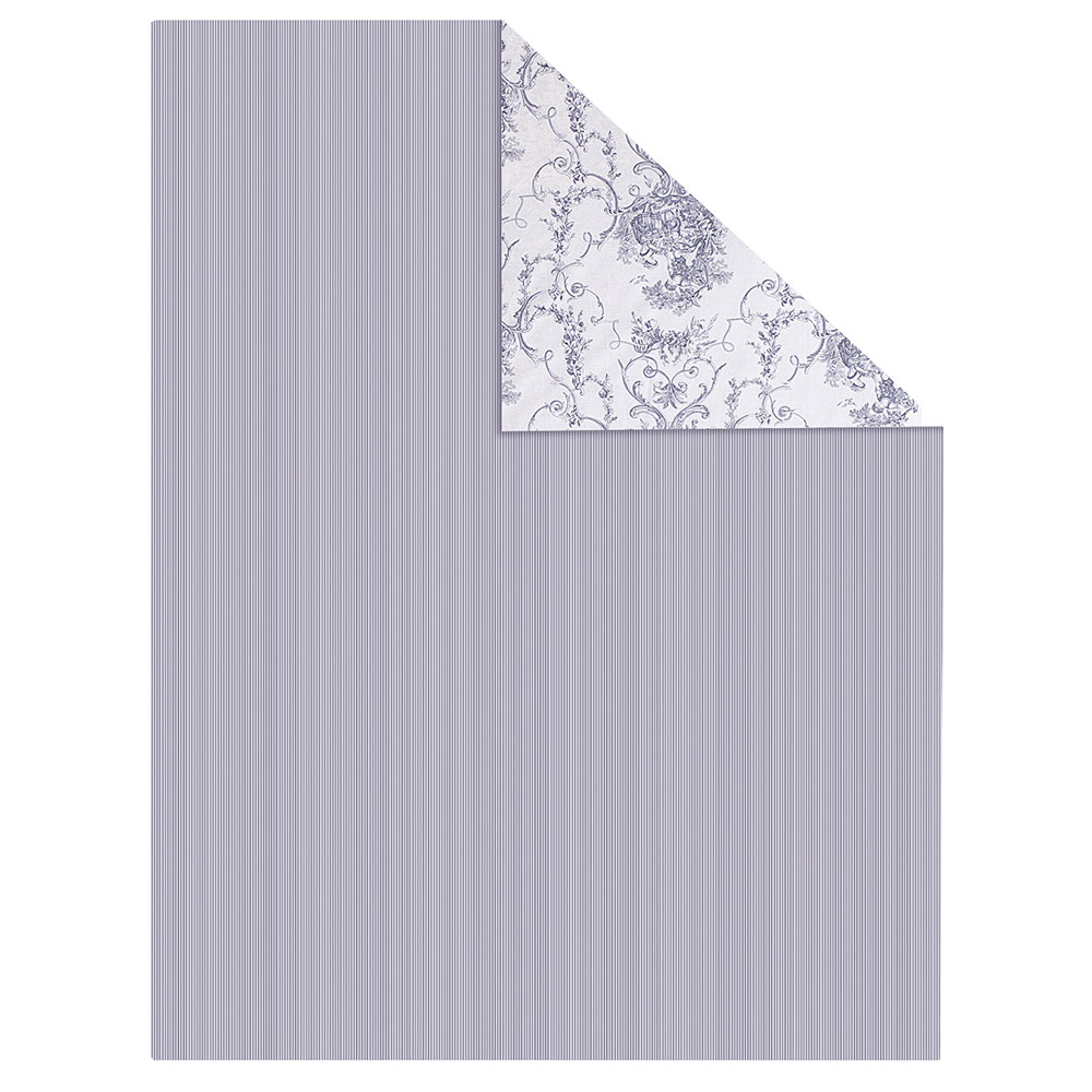 Housse de couette Promise Blanc/Gris Anne de Solène