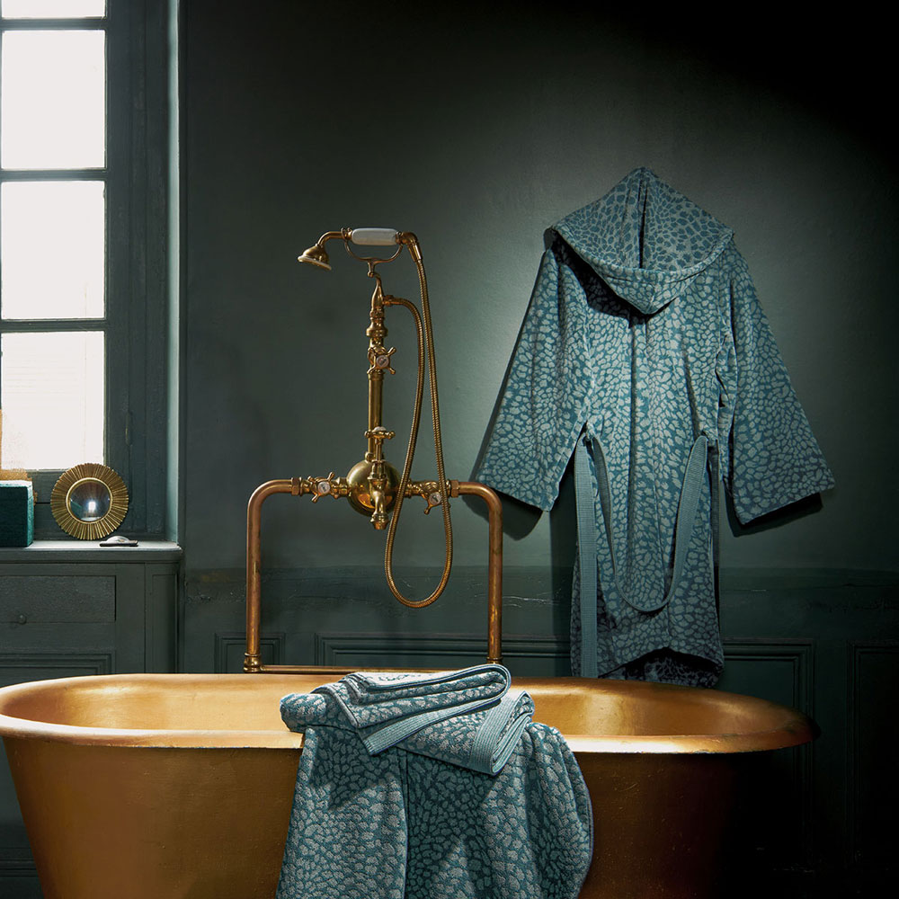 Peignoir capuche Imaginaire Vert Anne de Solène