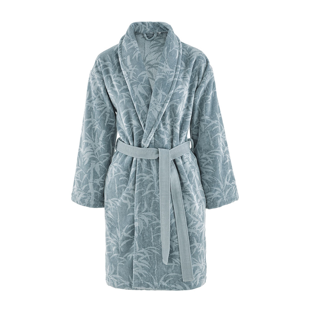 Peignoir châle Contem­pla­tion Bleu Anne de Solène