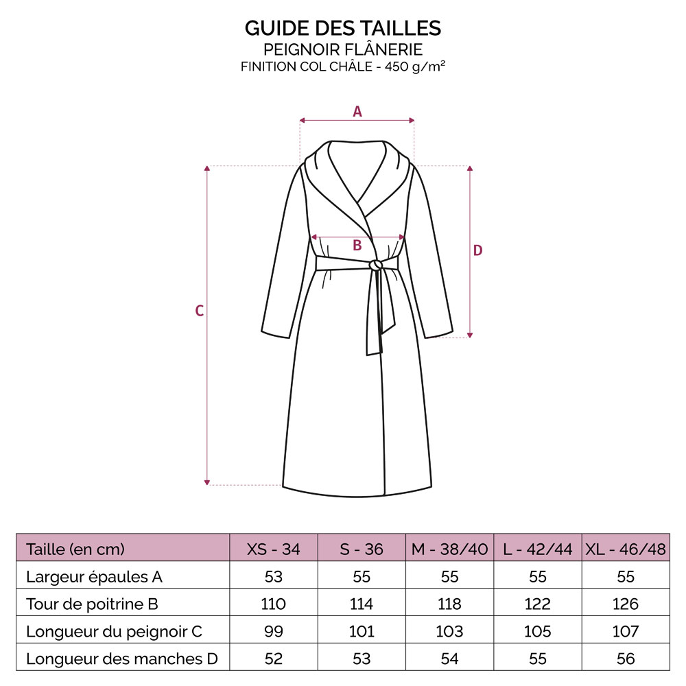 Peignoir de bain Flânerie Blanc Anne de Solène