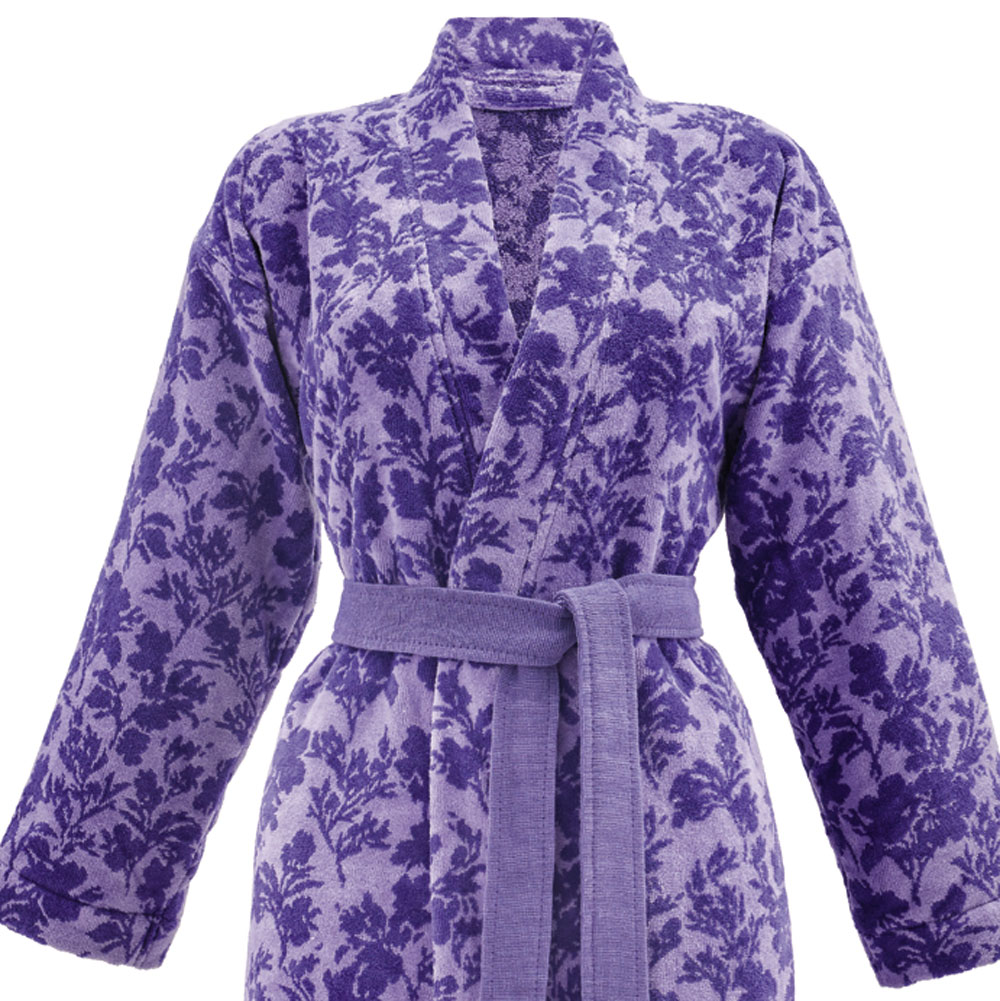 Peignoir Kimono Enchantement Violet Anne de Solène