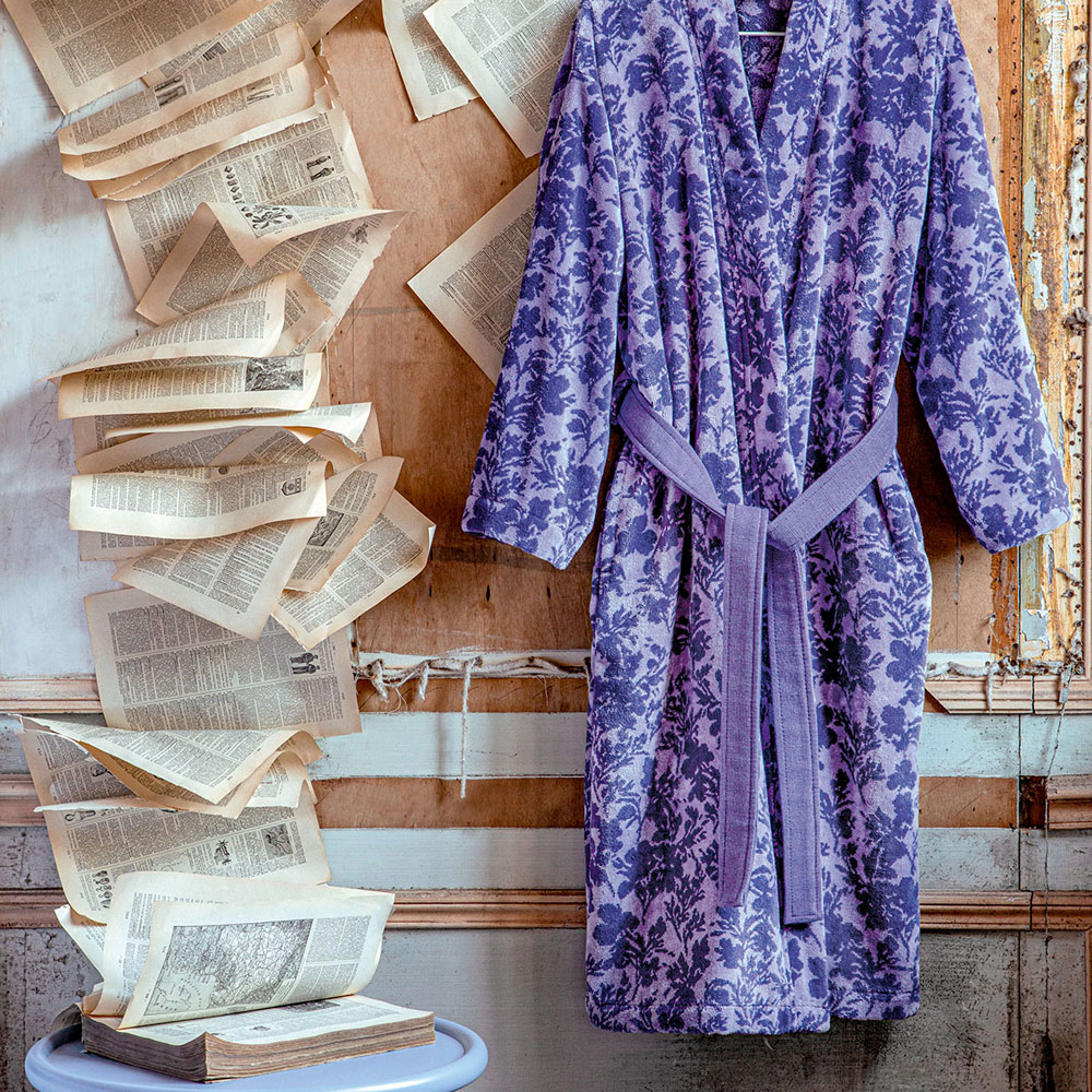 Peignoir Kimono Enchantement Violet Anne de Solène