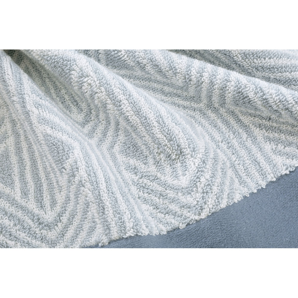 Peignoir Kimono Nouage Bleu/Blanc Anne de Solène