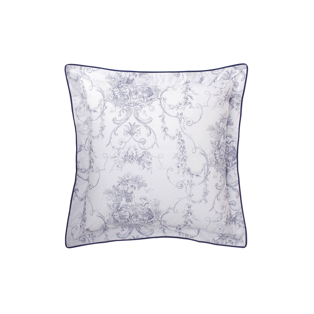 Taie d’oreiller Promise Blanc/Gris Anne de Solène