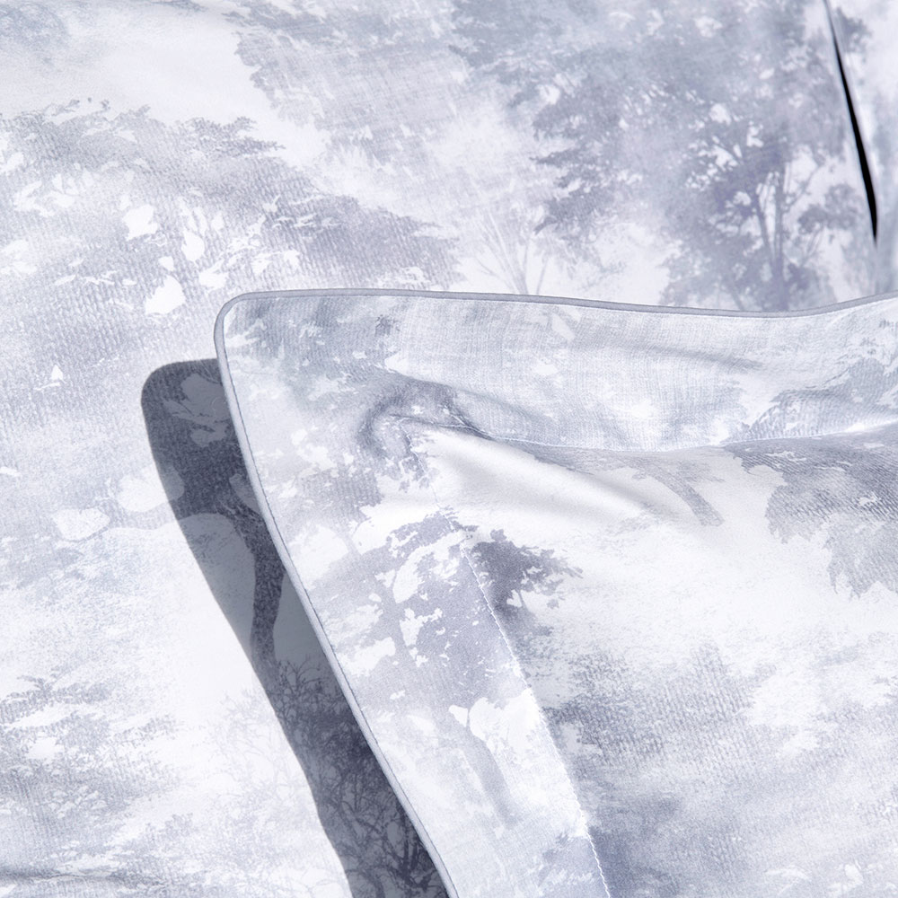 Taie d’oreiller Silence Gris Clair Anne de Solène