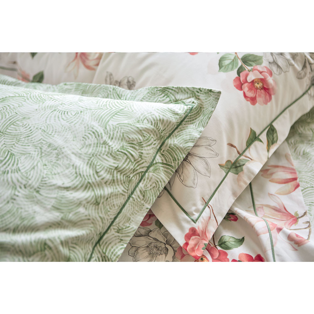 Taie d’oreiller Villandry Rose Anne de Solène