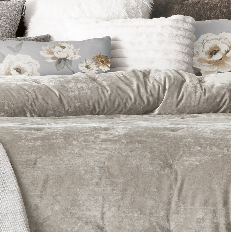 Couvre lit Mirabela Taupe Antilo