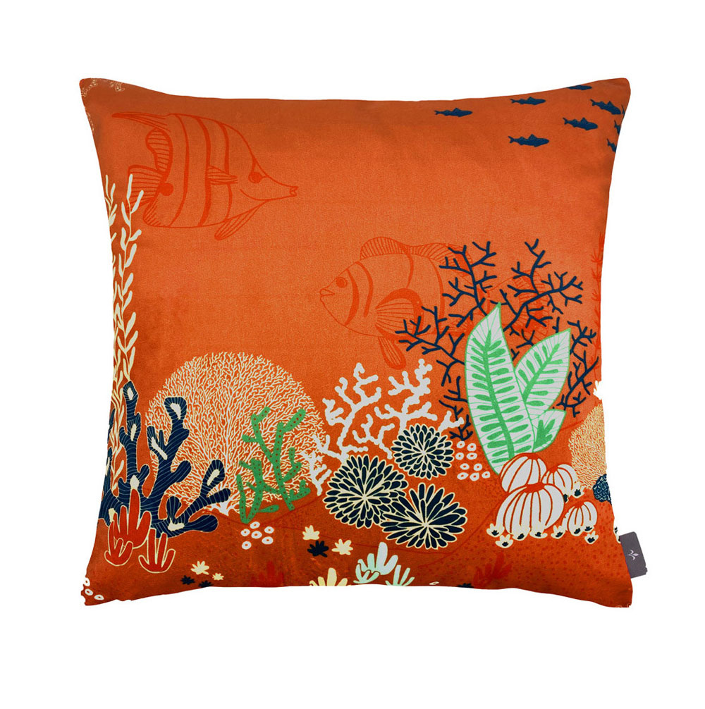 Cous­sin La jungle marine Orange Art de Lys