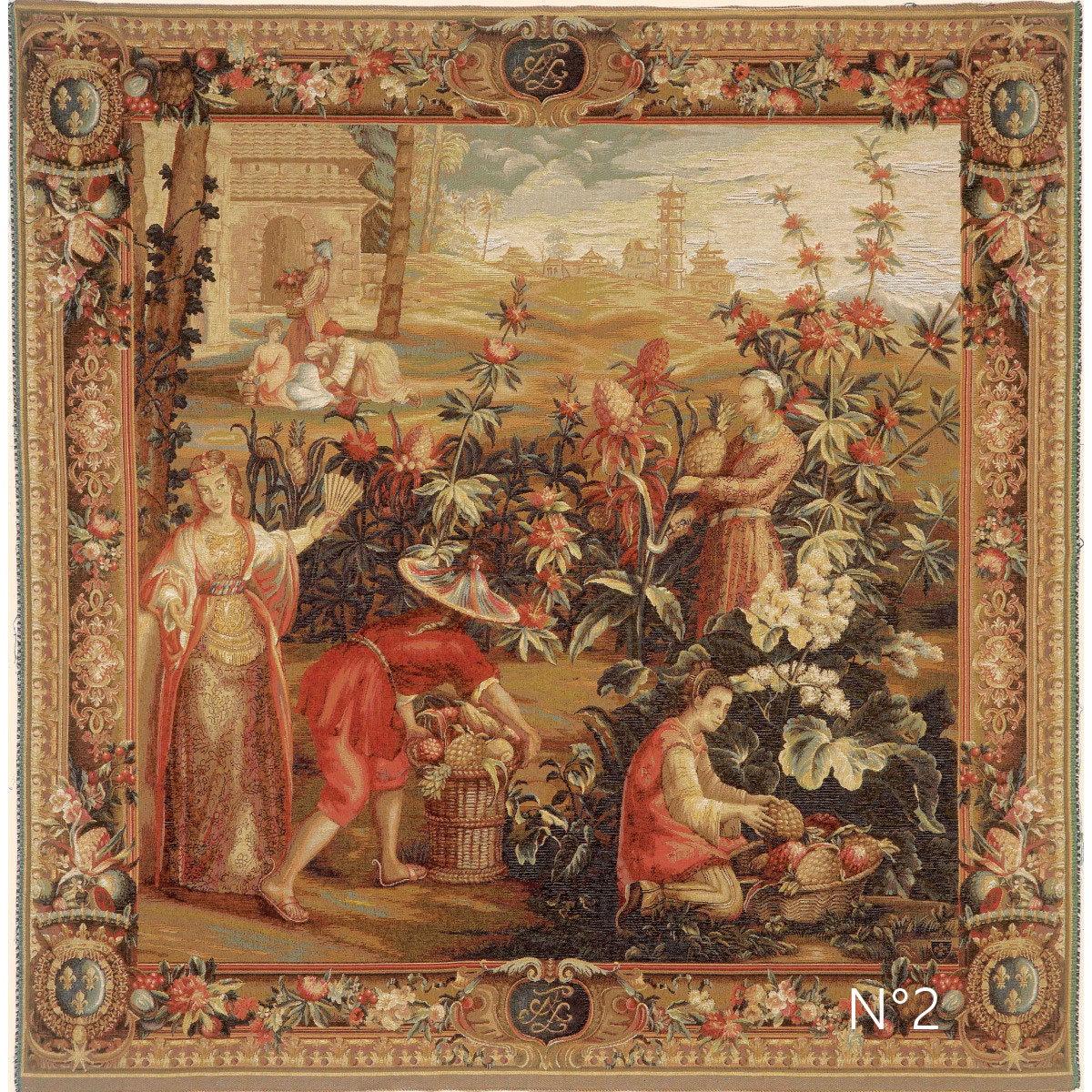 Tapisserie la récolte des ananas Art de Lys