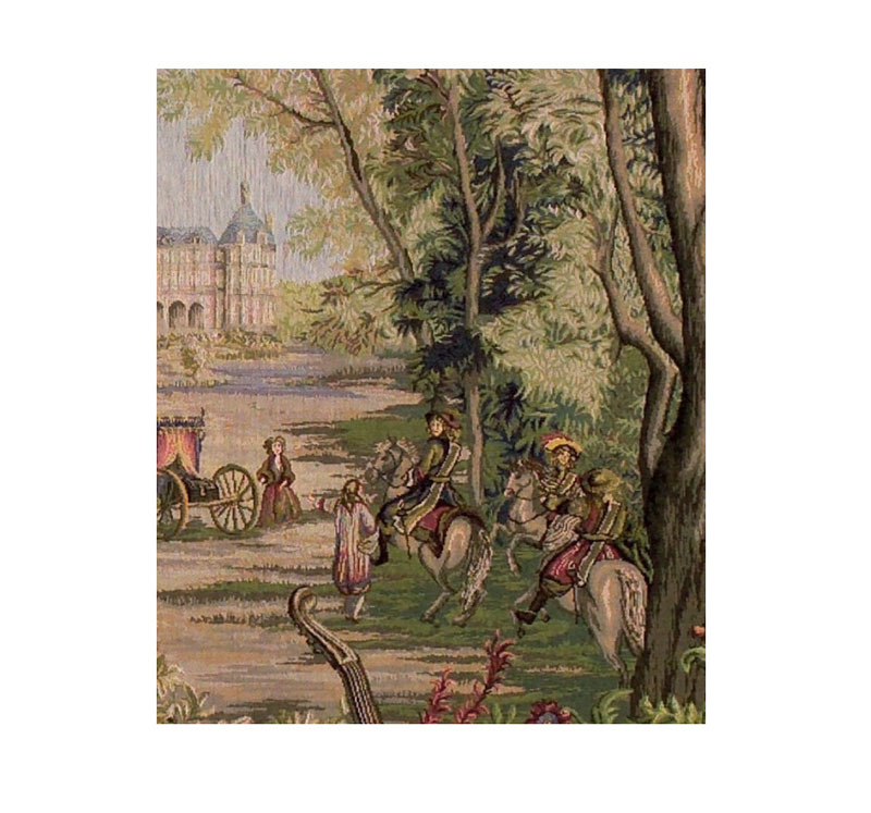 Tapisserie verdure au château Art de Lys