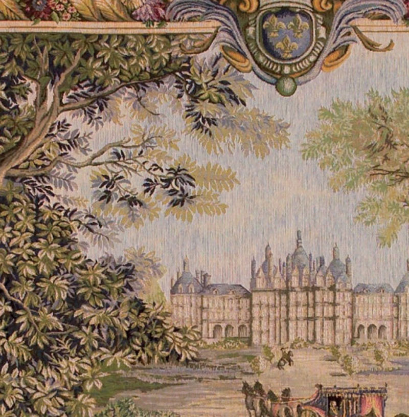 Tapisserie verdure au château Art de Lys