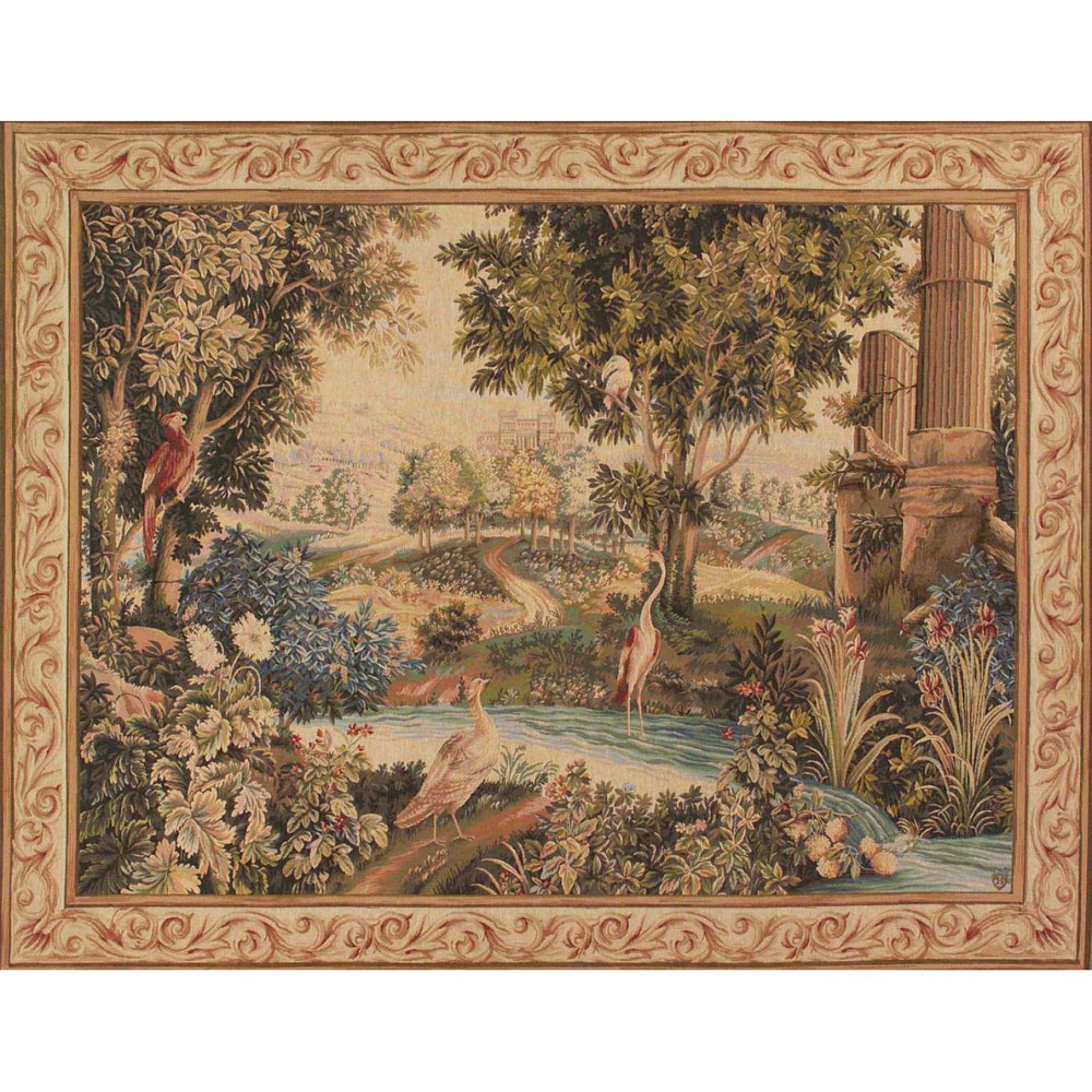 Tapisserie verdure aux oiseaux Art de Lys