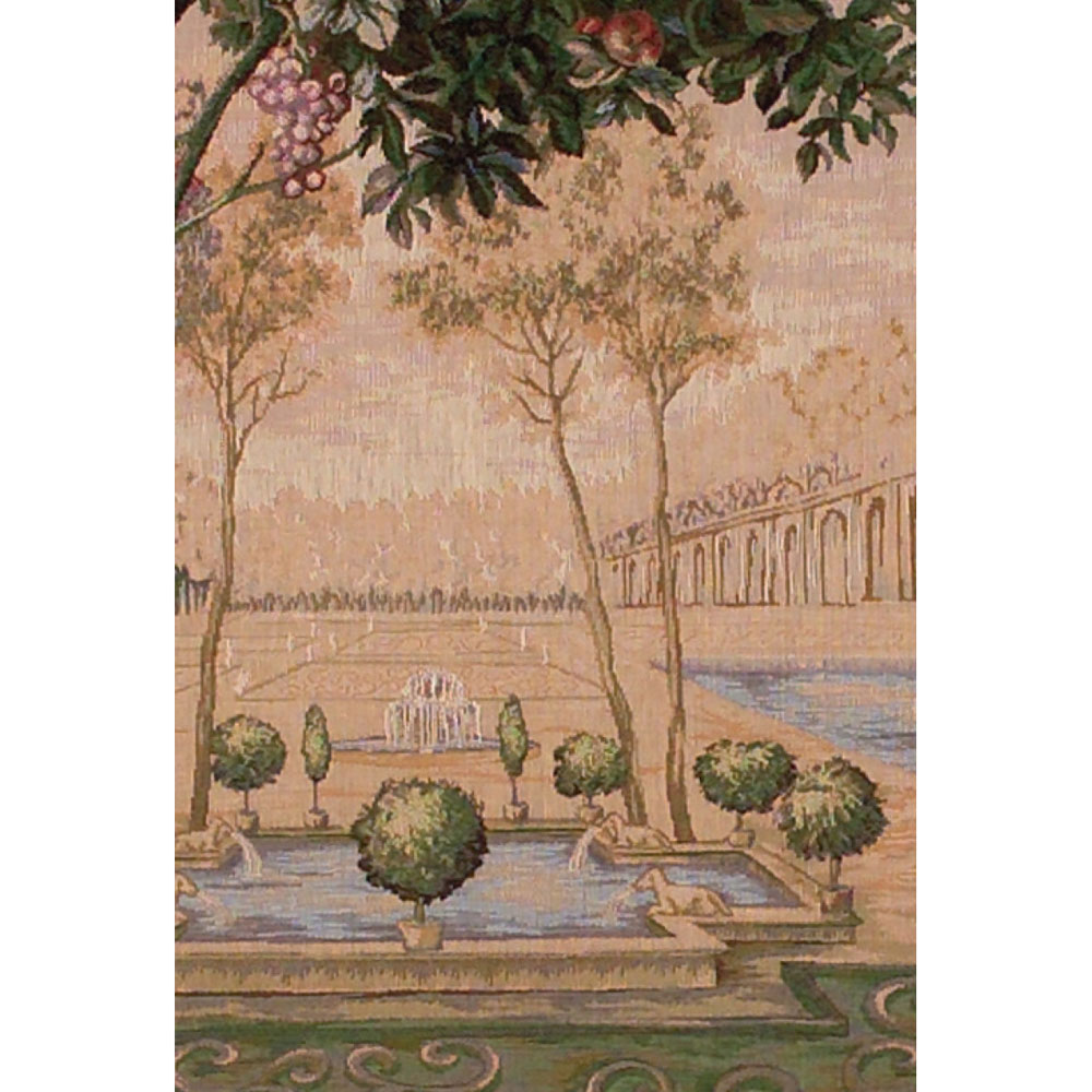Tapisserie verdure fontaine Art de Lys