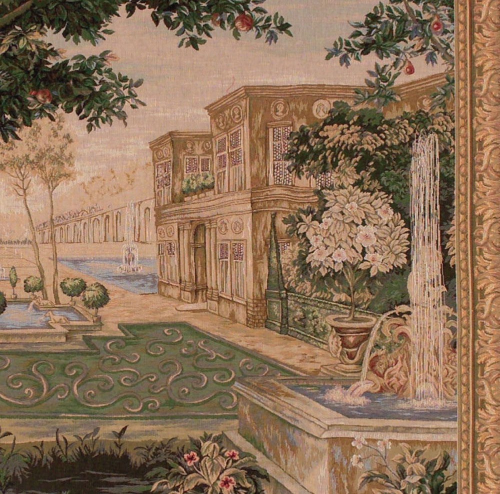 Tapisserie verdure fontaine Art de Lys