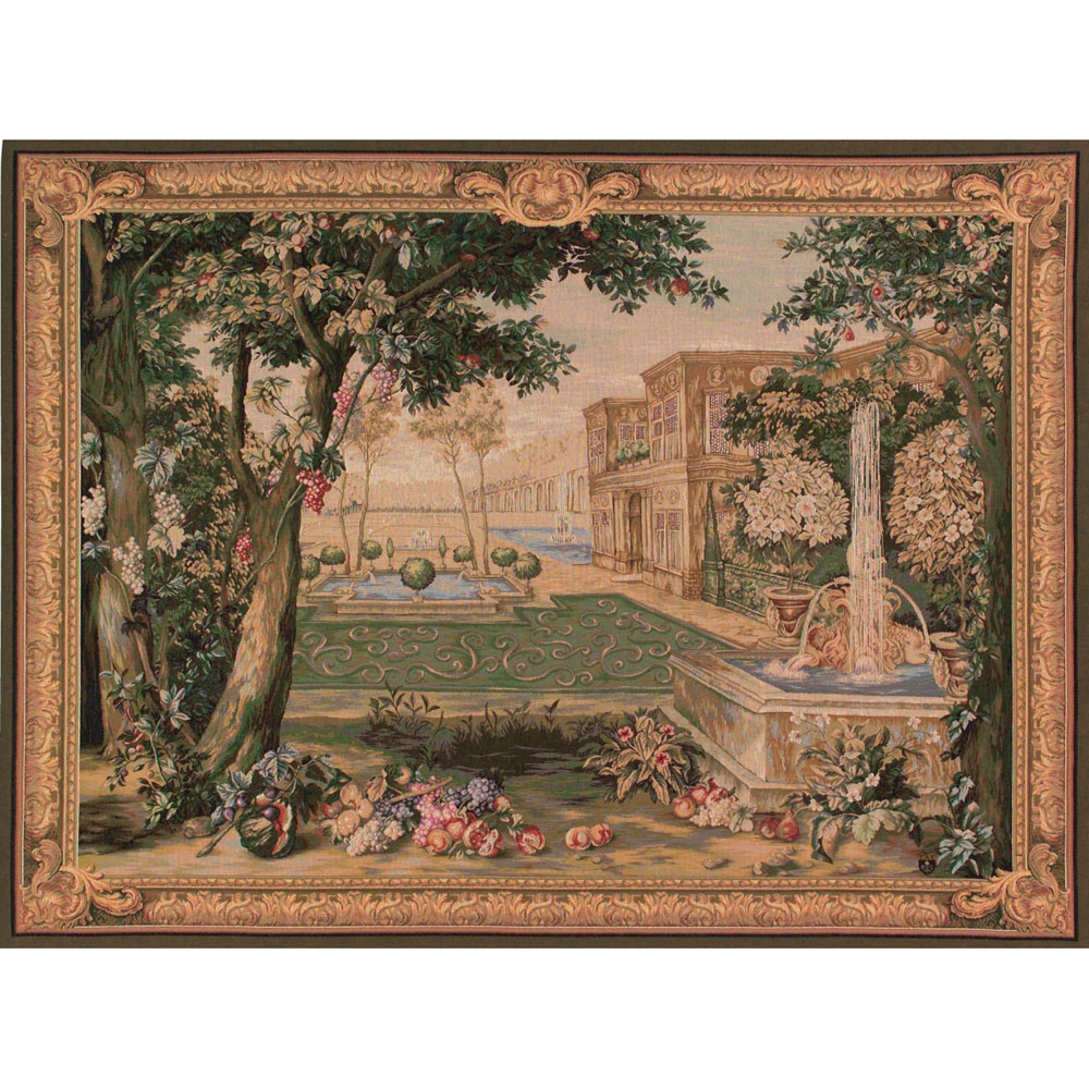 Tapisserie verdure fontaine Art de Lys
