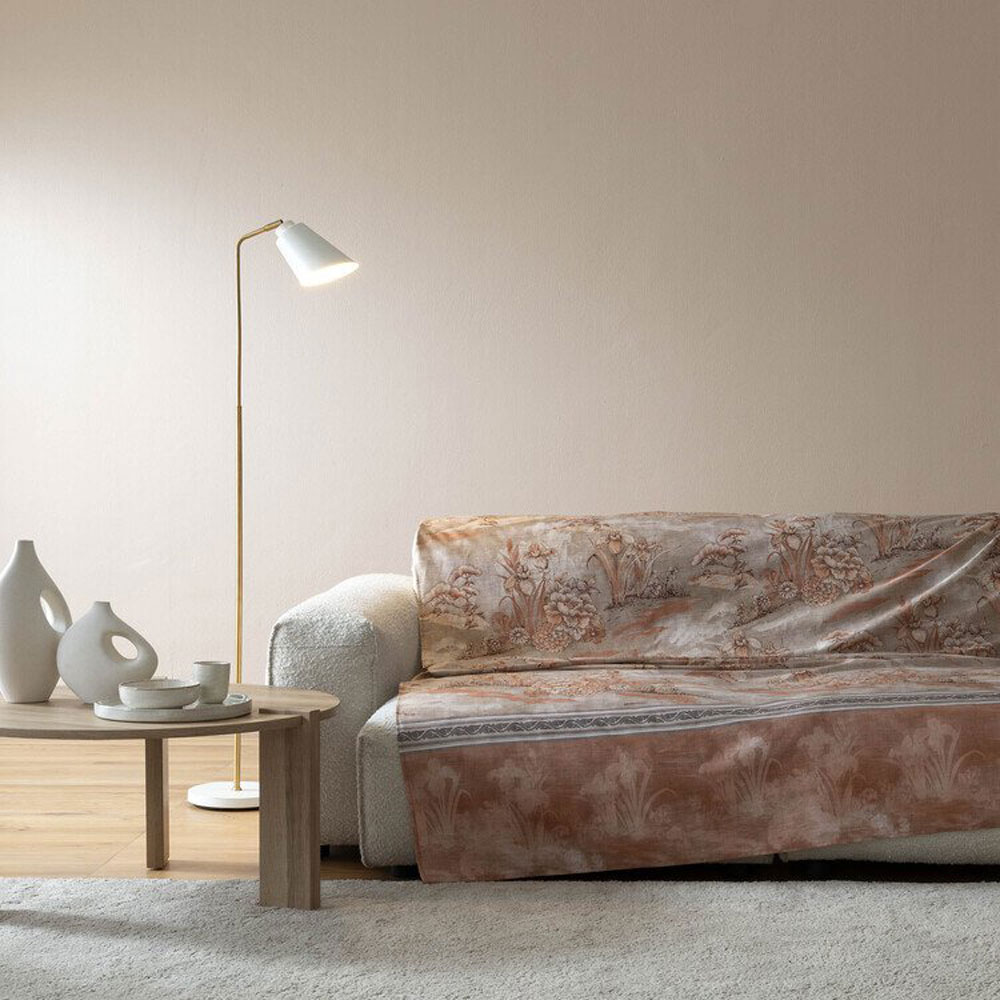 Foulard d’ameu­ble­ment Aqua­forte Terra­cotta Bassetti