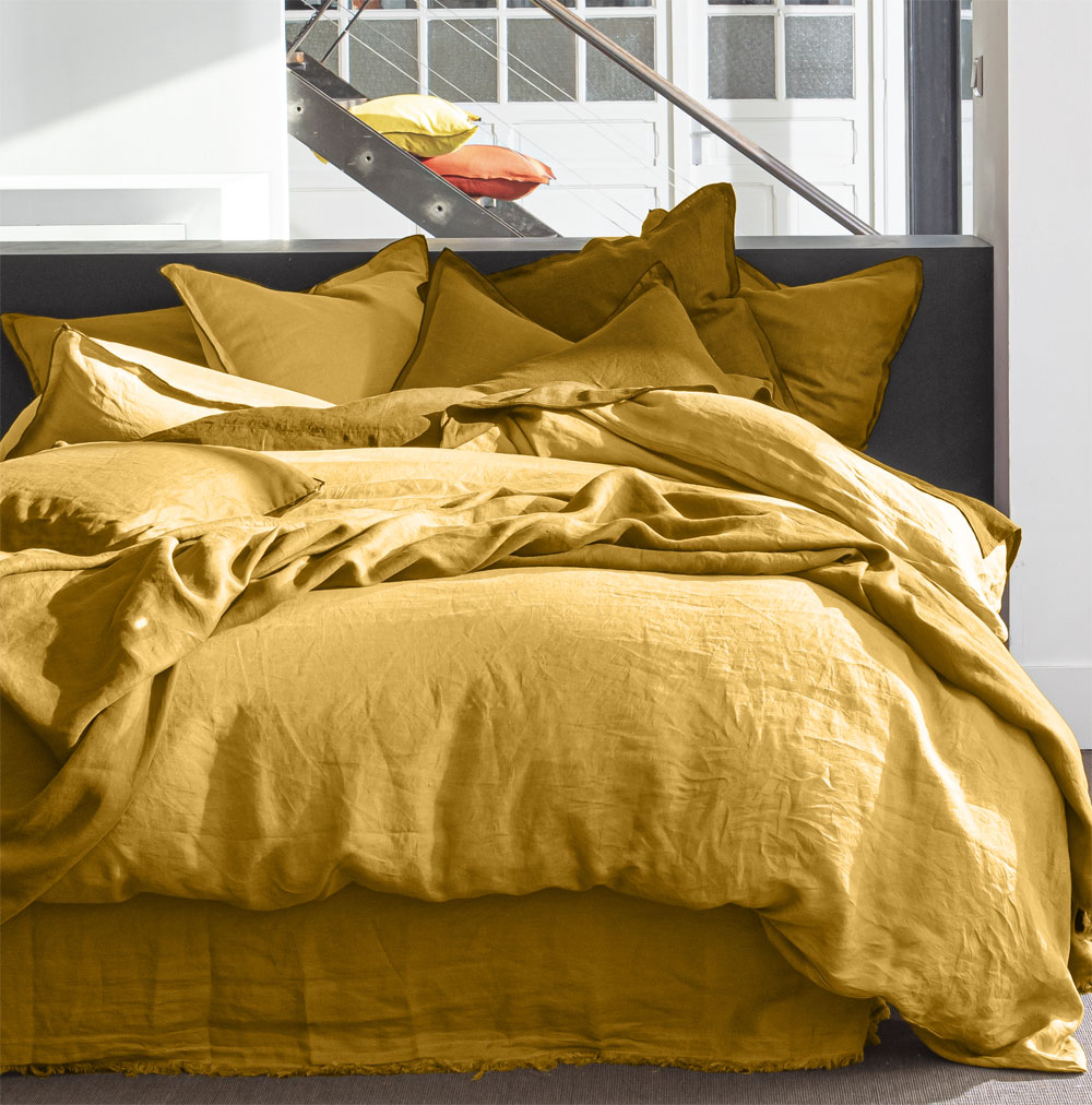 housse de couette en lin