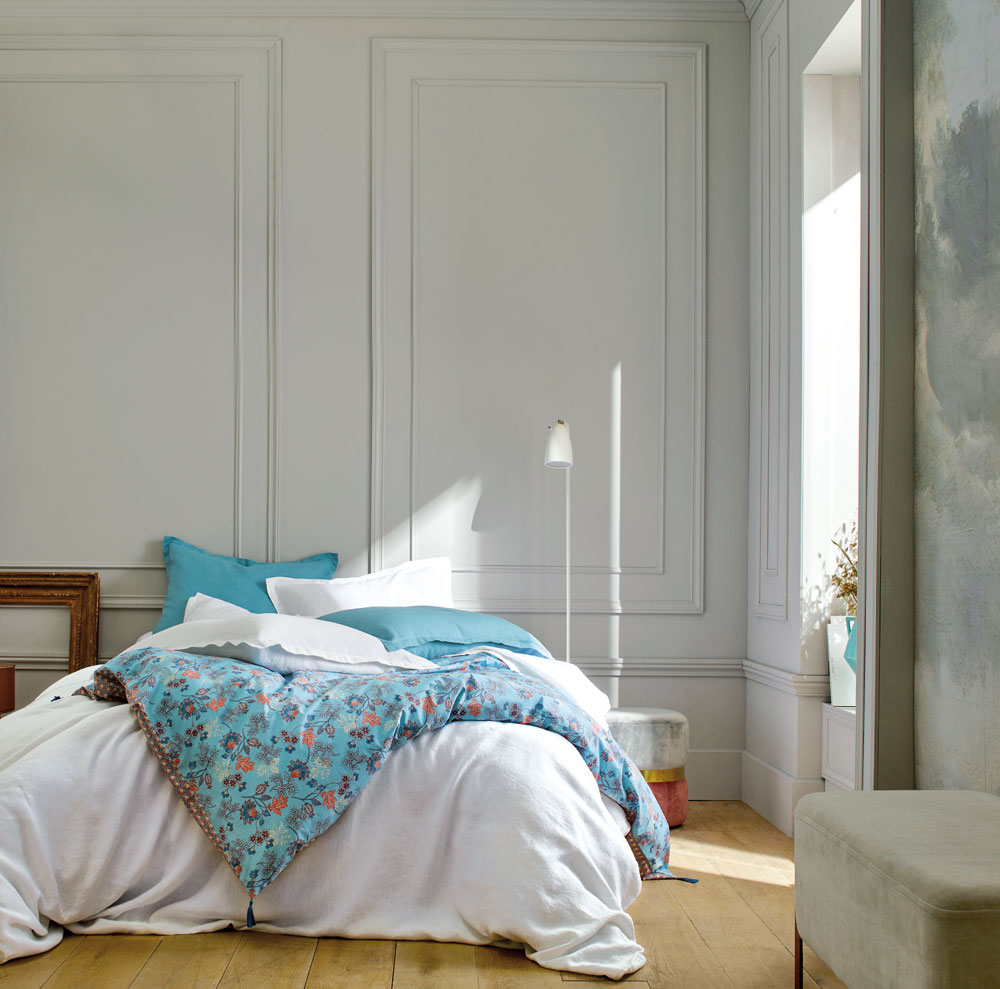 Drap housse Louxor Blanc Blanc des Vosges