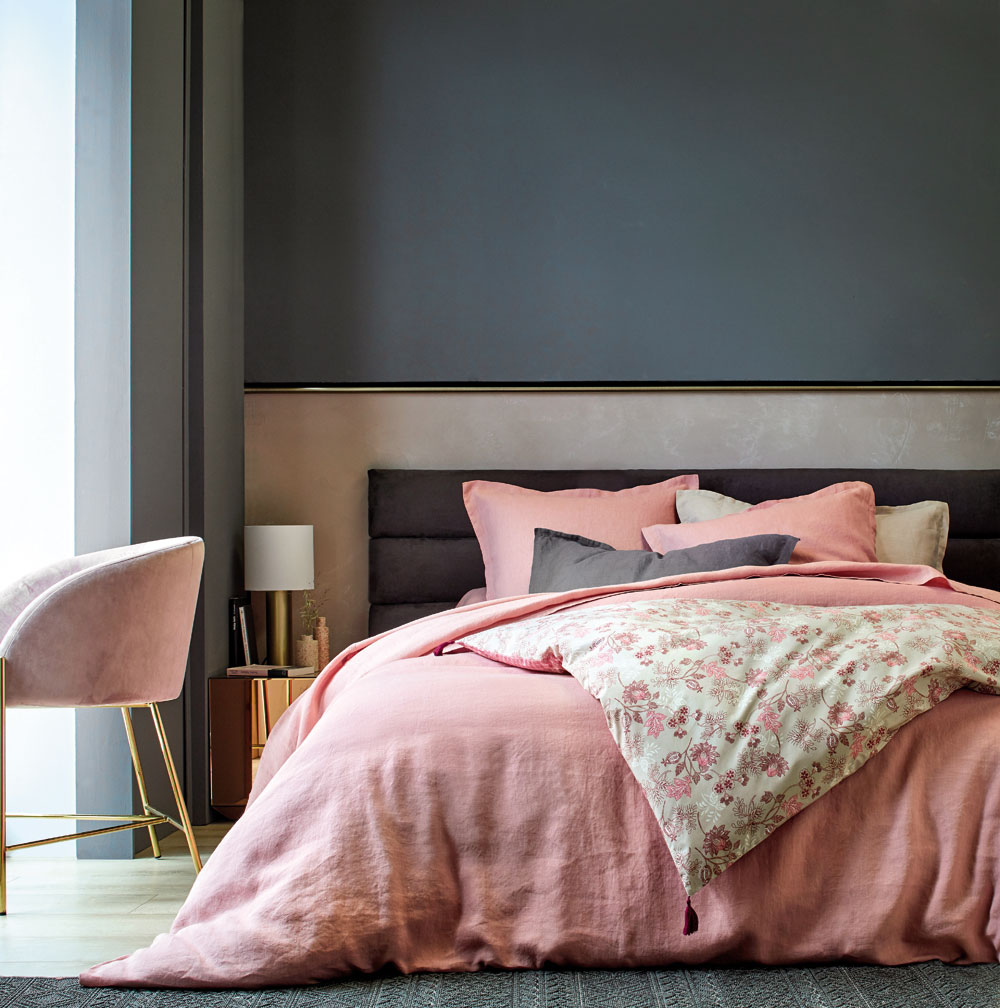 Drap housse Louxor Bois de Rose Blanc des Vosges