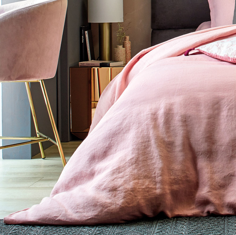 Drap housse Louxor Bois de Rose Blanc des Vosges