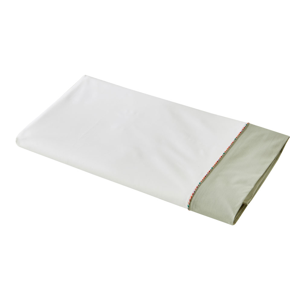 Drap plat Duo Sauge Blanc des Vosges