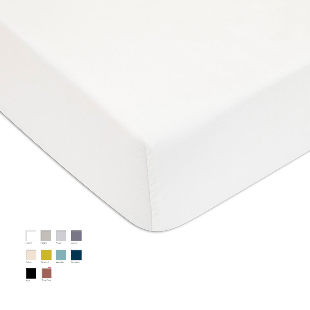 Drap housse Satin Sublime 10 coloris Descamps