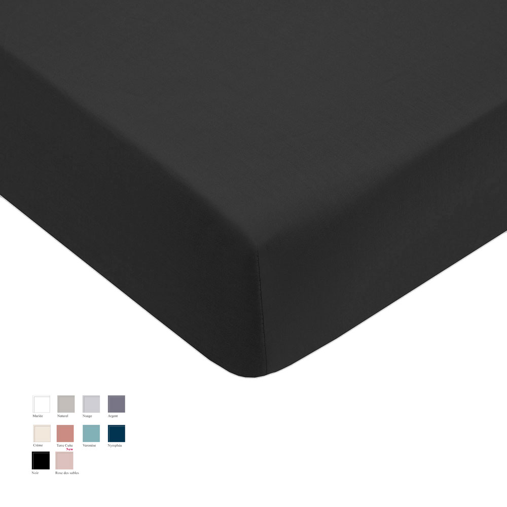 Drap housse Satin Sublime 10 coloris Descamps