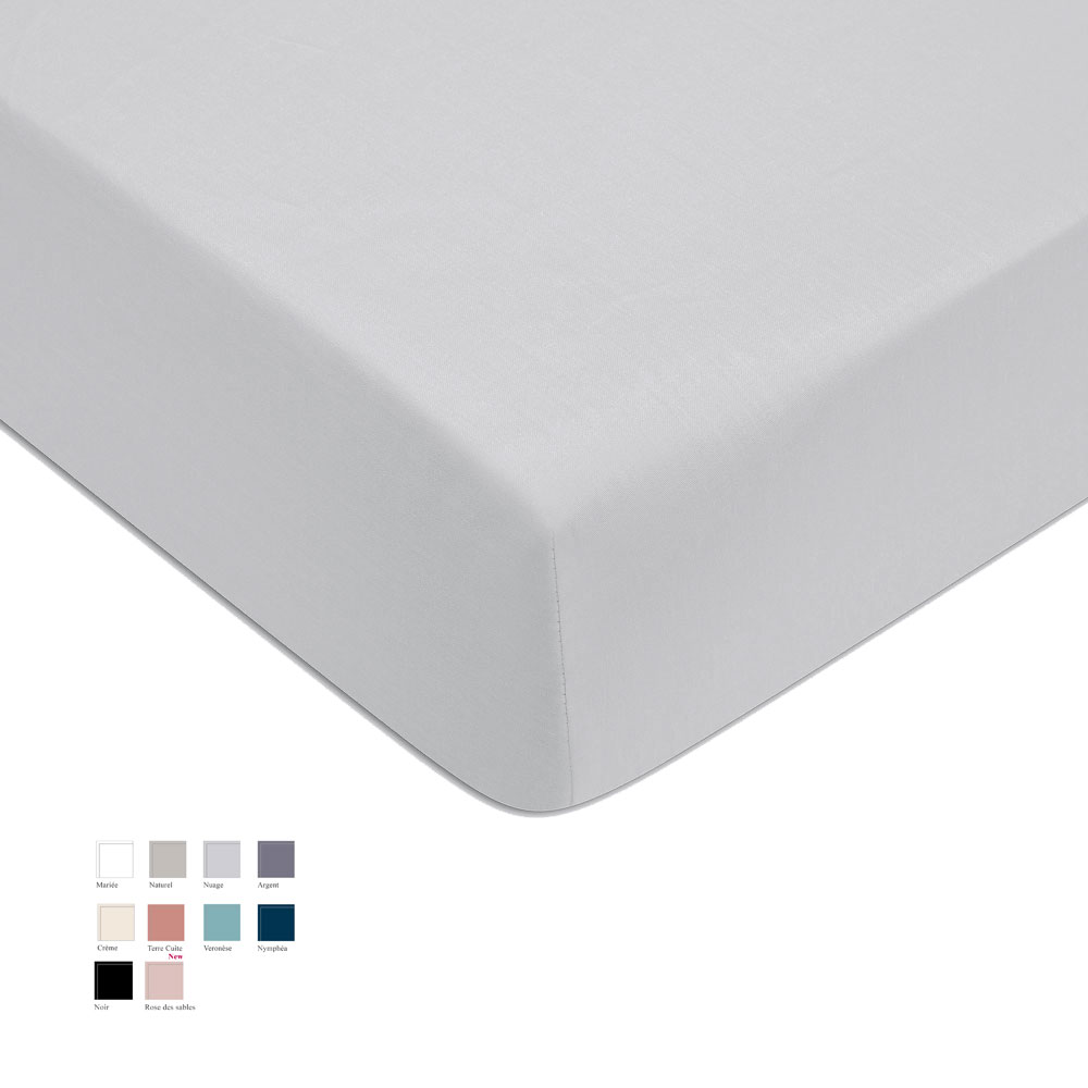 Drap housse Satin Sublime 10 coloris Descamps